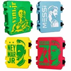Porta Figurinhas Copa Personalizado em 3D | Caixa Organizadora com Suporte Duplo para Figurinhas e Cards