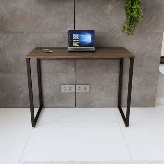 Mesa Escrivaninha Office Industrial - Metalon Preto