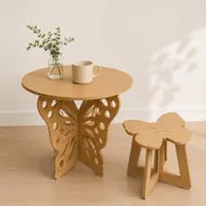 Kit Mesa Infantil Borboleta com Banco Perfeito para Crianças!