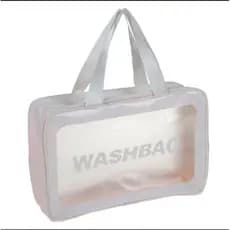 Necessaire Transparente Washbag - Bolsa Organizador de Viagem | Moda e Praticidade