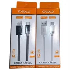 Cabo Carregador Smartphone Agold CB10-1 USB to Micro USB 1.2m