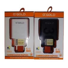 Agold CA32-4 Carregador Rápido 5.1A 2USB
