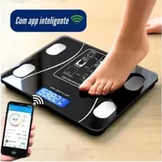 Balança Digital Corporal até 140kg Bioimpedância Aplicativo Bluetooth Gordura Corporal
