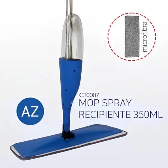 Mop Spray Com Reservatório higienização Limpezas Rápidas Esfregões Passar Pano no Chão Casa