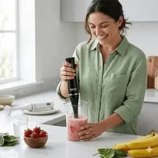 Mixer Elétrico 127v 220v Potente + Copo 700ml: Bate Tritura e Mistura. Praticidade para sua Cozinha!