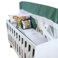 Kit de Berço 8 Peças Americano ou Nacional Estampado Várias Cores