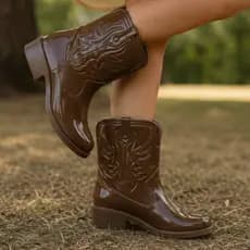 Bota Texana Infantil Feminina Botinha Country Leve e Confortável