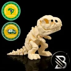 Dinossauro Articulado Esqueleto 3D Flexível Brinquedo Colecionavel Geek Decoração Presente Lembrancinhas T-REX