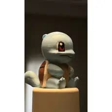 Chaveiro Squirtle Pintado à Mão Artesanal Colecionável Presente Geek Anime