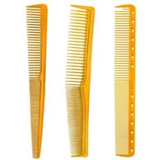 Kit 3 Pentes Dourado Carbono Ionizados Flexivel Profissional