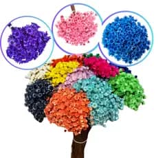 Kit Buquê Flores Decorativas Sempre Vivas Naturais Para Ambientes e Vasos