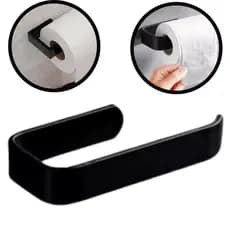 Suporte para Papel Higiênico Banheiro Parede Porta Papel Prático de colar SEM FURAR com Fita Dupla Face 3M