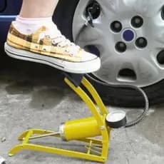 Bomba De Ar Com Pedal Alta Pressão Para Encher Pneu Moto Bike Balões Multiusos