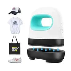 Mini Máquina de Prensa Térmica Portátil para Impressão de Camisetas e Roupas Artesanais DIY