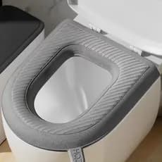 Capa De Assento De Vaso Sanitário Almofada Sanitária Confortável Lavável Para Banheiro