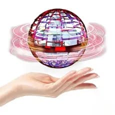 Bola Spinner Voa Divertido Led Drone Bomerang 360° Vermelha Castela