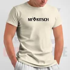 Camiseta MR.KITSCH Letreiro Camisa Casual 100% Algodão fio 30.1