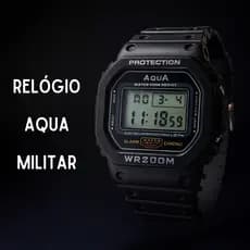 Relógio Masculino Esportivo Digital AquA Militar