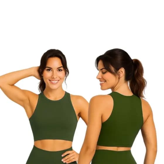 Kit Com 2 Cropped Blackout Zero Transparencia