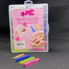 Molde F1 Para Unhas M&C 96 Peças com 4 Modelos Coloridos