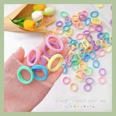 200 Unidades Elástico Xuxinha/ Rabicó de Cabelo Pequeno colorido Adulto Infantil Criança