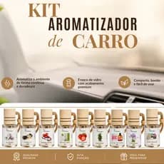 KIT com 2 Aromatizadores de carro Cheirinho para carro – 10 ml (Concentrada à base de óleo)