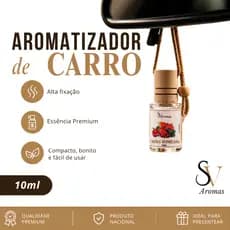 Kit 3,2,1 Perfume para Carro Premium Aromatizador de Carro Cheirinho de Carro Alta Fixação