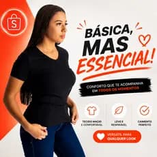 Kit 3 Camiseta Feminina Blusa Leve Confortável Promoção Envio Rápido