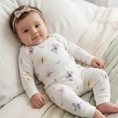 Body Bebê Conjunto Roupa de Bebê Enxoval Manga Longa Calça Macacão Mesversario Envio Rápido