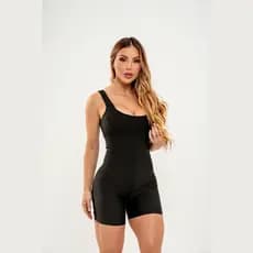 Macaquinho Macacão Fitness Academia Zero Trasparencia Com Bojo Removivel Esportivo Confortável Promo