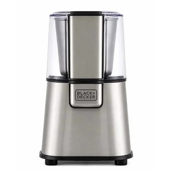 Moedor de Grãos Black+Decker Gourmand Gris 127V 220W Inox 60g Elétrico Café Especiarias com Pulsar