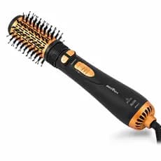 Escova Rotativa Britânia BER21PD 1300W Bivolt Gold Tourmaline Ion 2 Em 1 Seca Alisa Modela Profissional Revestimento Gol