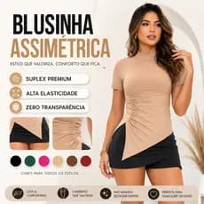 Blusa Feminina Elegante Estilosa  t shirt feminina dia a dia Top Blusinha Feminina Casual Verão