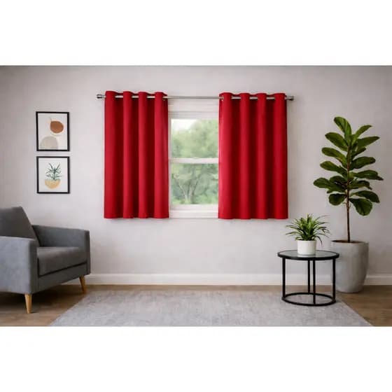 Cortina Lara Oxford 2,00m x 1,40m para Sala, Quarto, Escritório