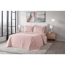 Kit Colcha Cobre Leito Bouti Casal 3 Peças – Elegância e Conforto para o Seu Quarto