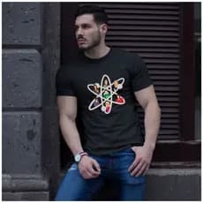 Camisa Masculina Camiseta Big Bang Theory Sheldon Leonard Penny Howard Rajesh 100% algodão Premium