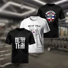 Kit 3 Camisetas Dry Fit camisa pra treino Tigre Muay Thai Tailândia