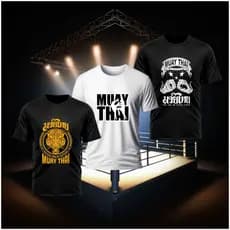 Kit 3 Camisetas Dry Fit Camisa Para Treino Muay Thai Tigre Amarelo Arte 8 Arms