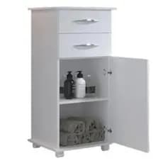 Carrinho Auxiliar Multiuso 2 Gavetas 1 Porta Manicure Branco