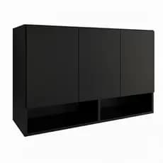 Armário Aéreo Organizador para Quarto com Nicho e 3 Portas