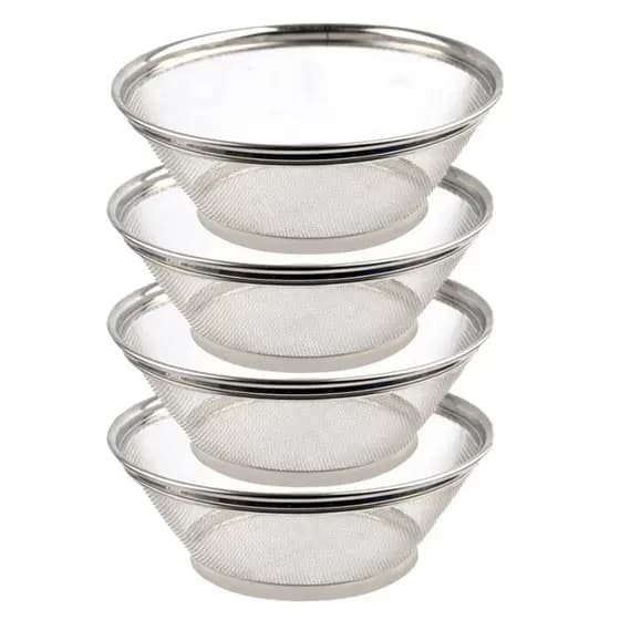 Escorredor de Macarrão Alimentos Cesta Para Frutas Aço Inox Multiuso 22cm