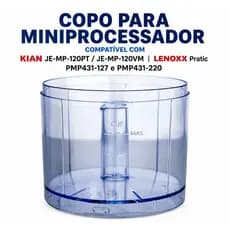 Jarra Miniprocessador Lenoxx Pratic  PMP 431 PMP 435  kian JE-MP-120PT-127