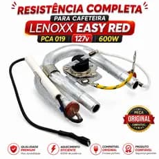 Resistência Completa Cafeteira Lenoxx Easy Red