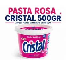 Pasta ROSA desengordurante cristal 500G