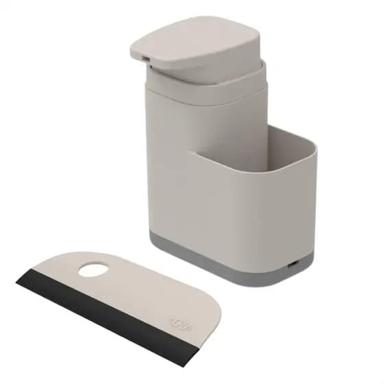 Kit Dispenser Para Detergente e Esponja Com Rodo Pia Organizador de Cozinha Casa OU