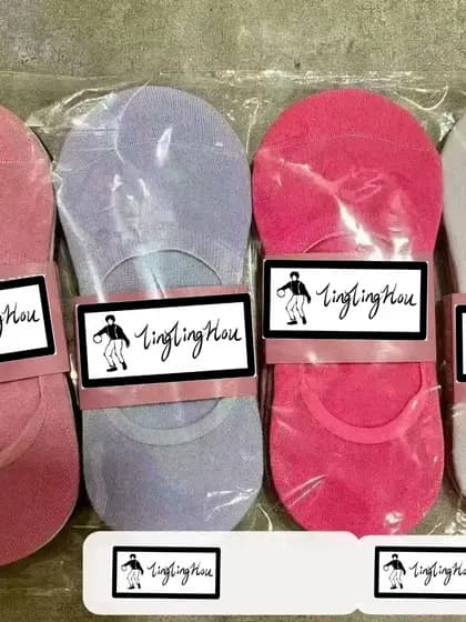 Kit 12 Pares de Meia Sapatilha Ínvisivel Feminina 35-40 ,MEIA PAPELAO COM COLAR -atacado