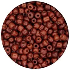 Miçanga Marrom Leitosa para Guia 4mm - 50g Aprox. 660 Peças