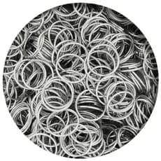 Argola de Chaveiro 14mm Prateada Níquel para Lembrancinhas Brindes Artesanatos
