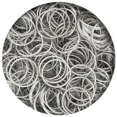 Argola de Chaveiro 16mm Prateada Níquel para Lembrancinhas Brindes Artesanatos