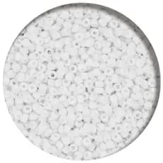 Miçanga 11/0 - 1.5x3.0mm - Branca